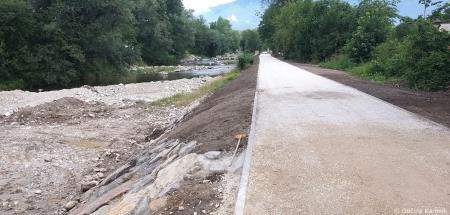 Izgradnja kolesarske povezave Kamnik–Godič (1)